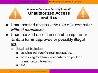 Chapter 4 Computer Science :: Computer Ethics and Security | PDF