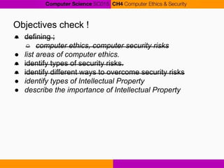 Chapter 4 Computer Science :: Computer Ethics and Security | PDF