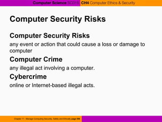Chapter 4 Computer Science :: Computer Ethics and Security | PDF