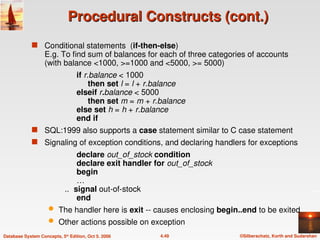 Chapter 4 Advanced Structured Query Language | PPT