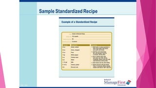 EXAMPLE OF STANDARDIZED RECIPE
42
 