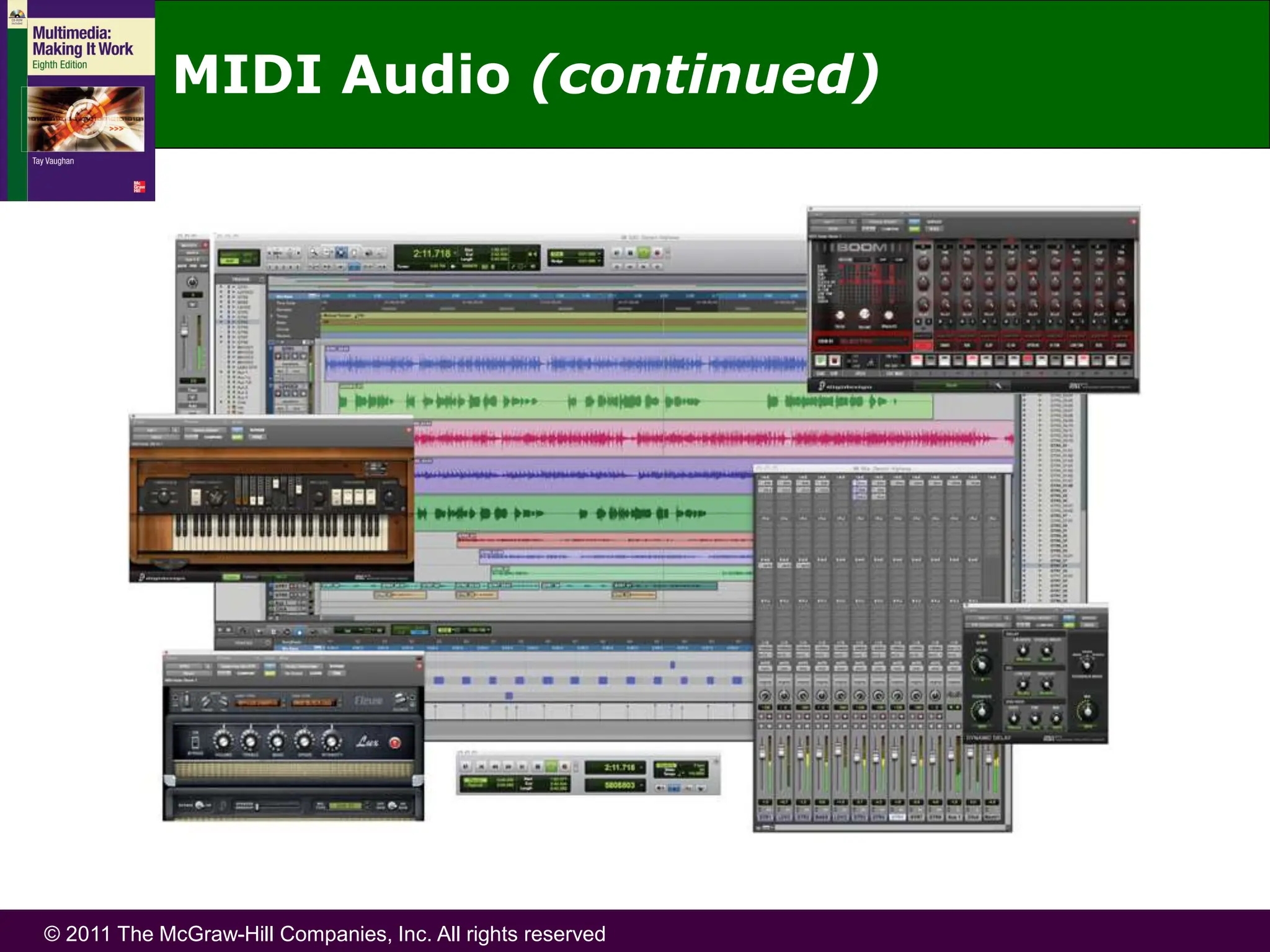 © 2011 The McGraw-Hill Companies, Inc. All rights reserved
MIDI Audio (continued)
 
