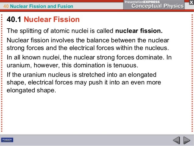 Ch40 Nuclear Fissionandfusion Ch40 Nuclear Fissionandfusion