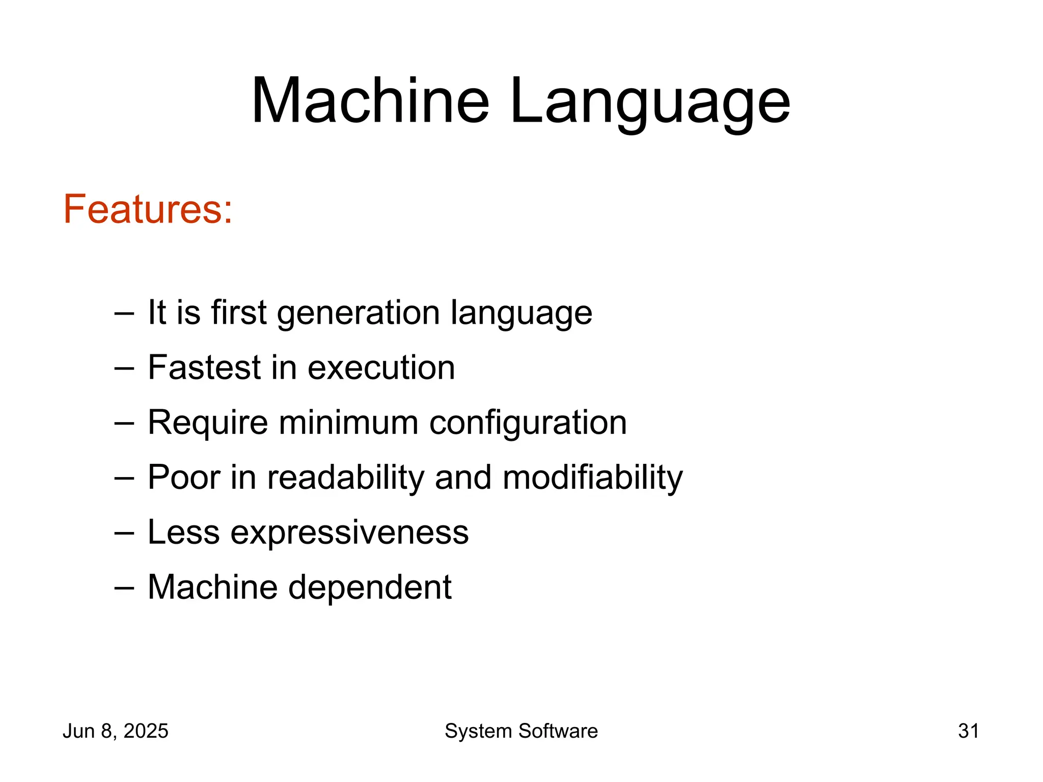 Machine Language of Intel 8088: Instruction format and Types | PPT