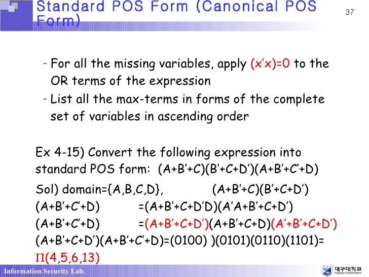 ch4 boolean algebra and logic simplication1 pos form