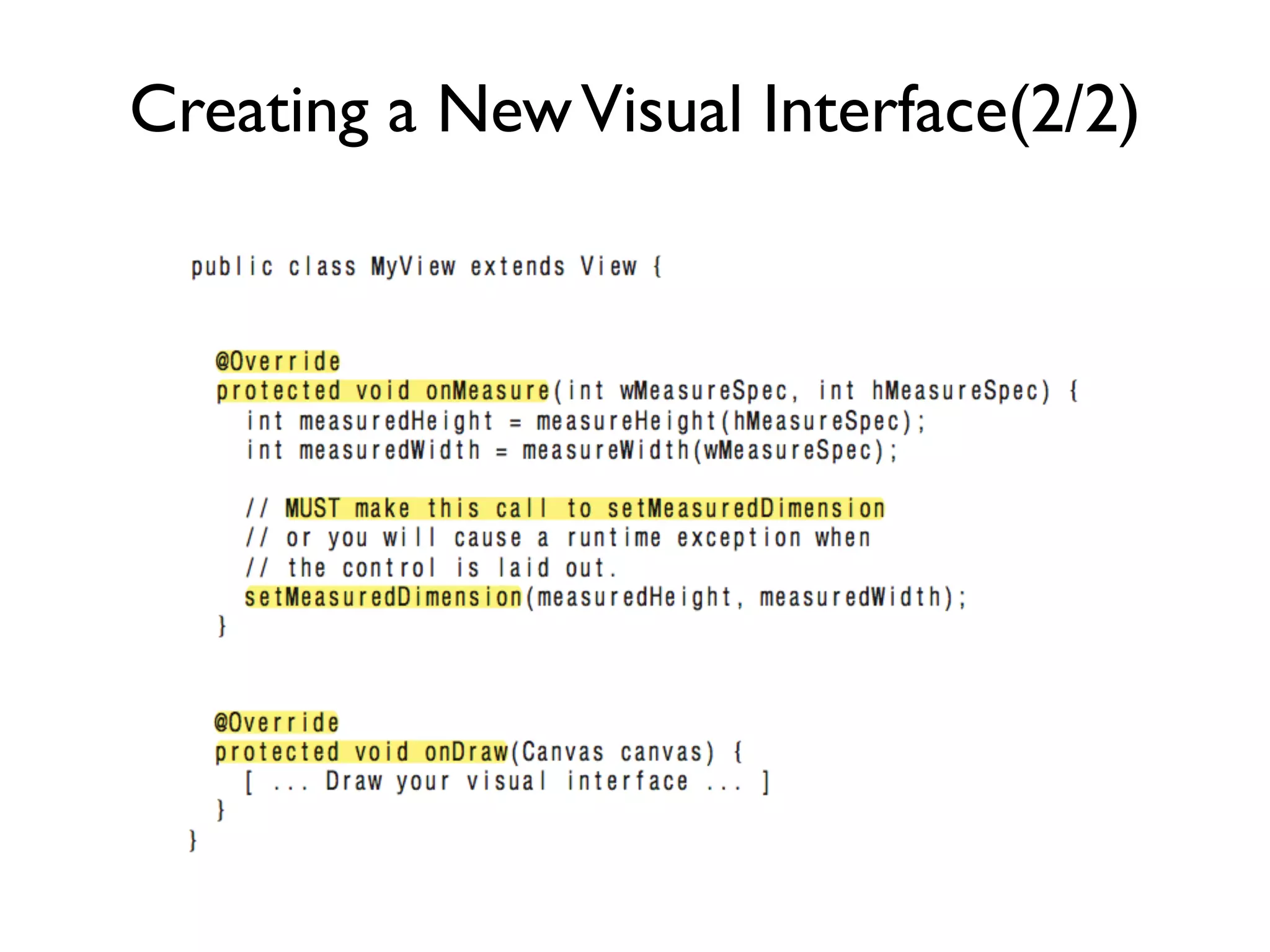 Creating a New Visual Interface(2/2) 