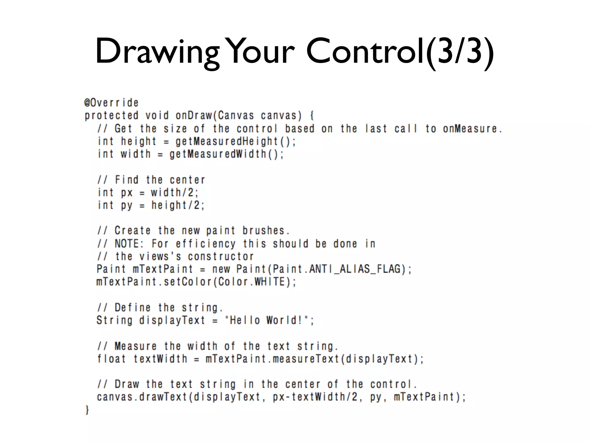 Drawing Your Control(3/3) 