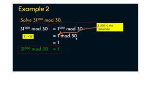 31/30 =1 the
remainder
31 > 30
 