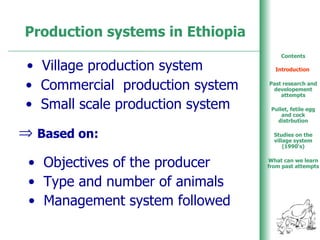 Poultry production in Ethiopia: An overview
