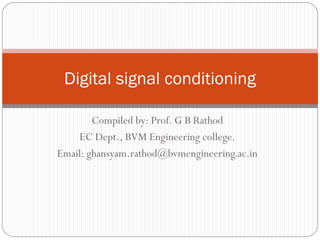 Digital Signal Conditioning | PPT