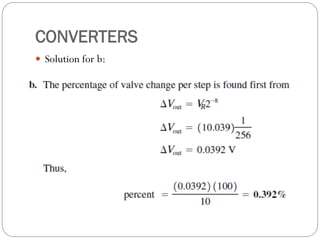 CONVERTERS
 Solution for b:
 