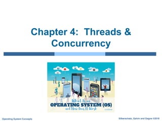 Silberschatz, Galvin and Gagne ©2018
Operating System Concepts
Chapter 4: Threads &
Concurrency
 