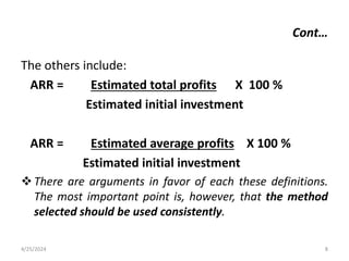 Ch 4 Investment Appraisal.hjhuhfgjhegppt | PPT