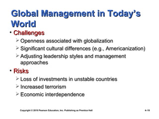 Ch 4 managing in a global environment