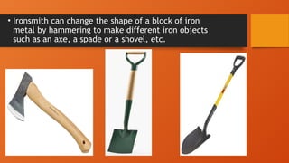 Iron Objects Examples Ch 4 Metals _ Non-Metals 1.pptx metal and | PPTX