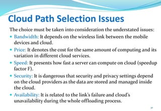 Offloading in Mobile Cloud Computing | PPTX