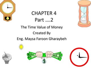 CHAPTER 4
        Part ….2
  The Time Value of Money
         Created By
Eng. Maysa Faroon Gharaybeh
 