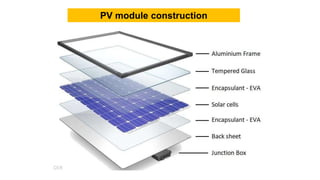 PV module construction
 
