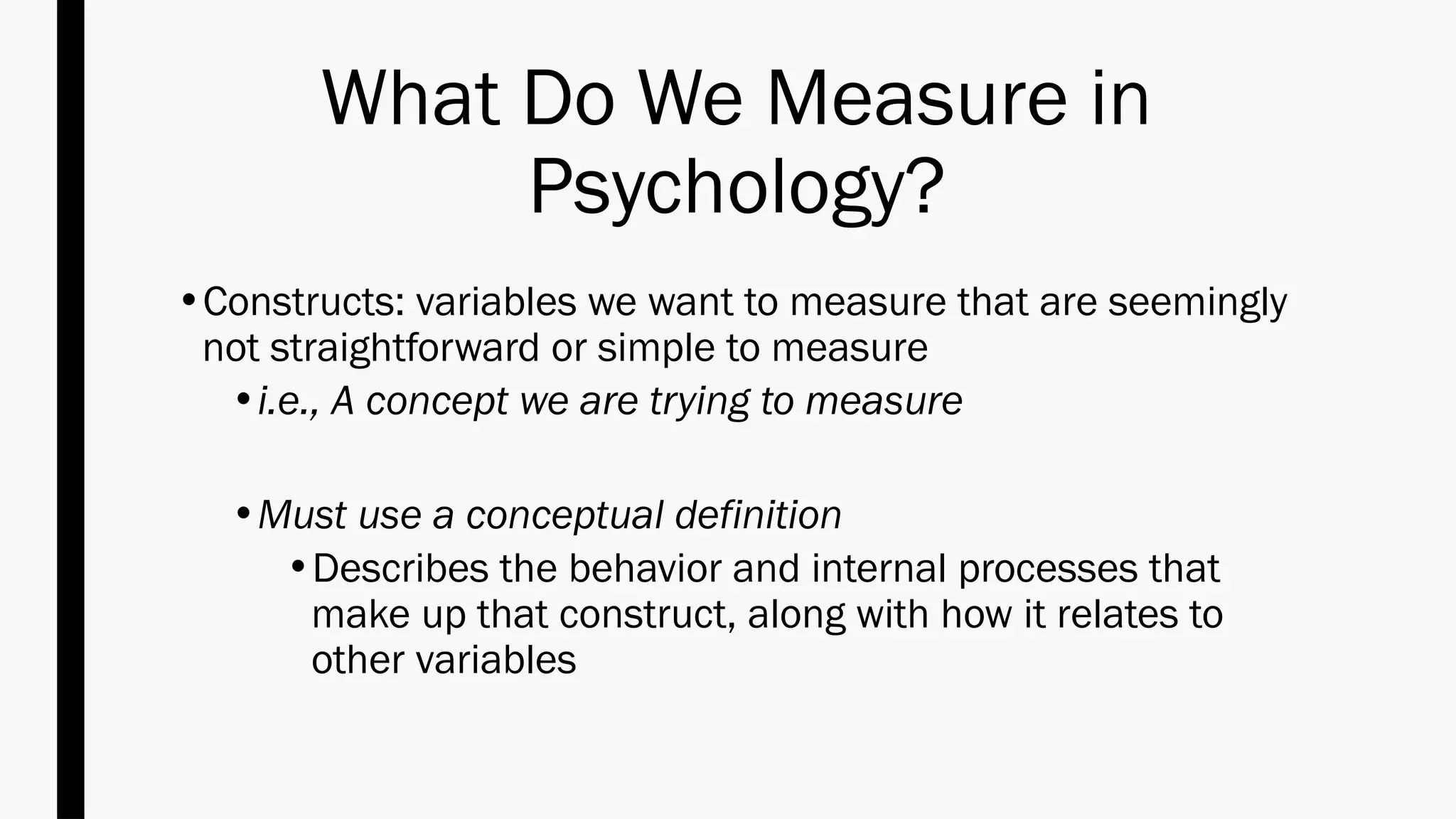 Ch4 Psychological Measurement Understanding Psychological Measurement Ch4 Psychological Measurement Understanding Psychological Measurement
