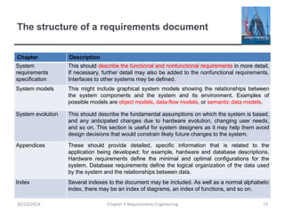 Software Engineering - Chapter 4 - Requirements engineering | PPTX