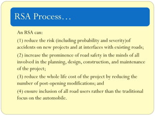 Street Racing Rsa Flowchart Comprehensive Road Safety Strategies and Road Safety Audits for ...