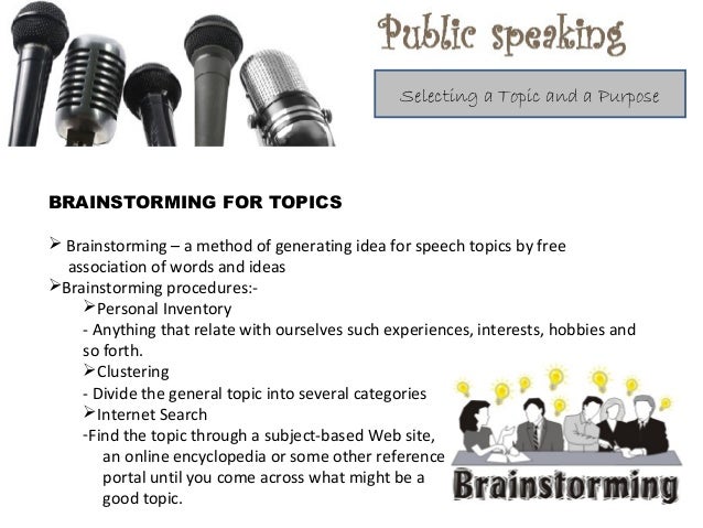 public speech topics