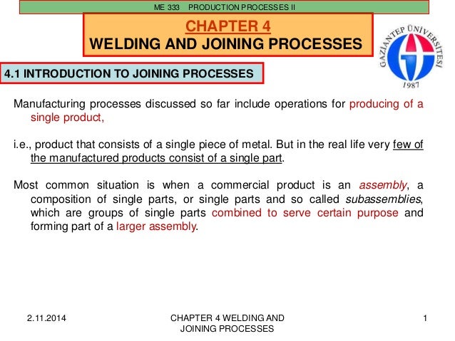 Joining Process In Manufacturing