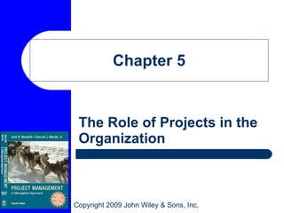 Chapter 5 The Role of Projects in the Organization  