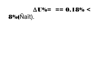DU%= == 0.18% < 
8%(Ñaït). 
 