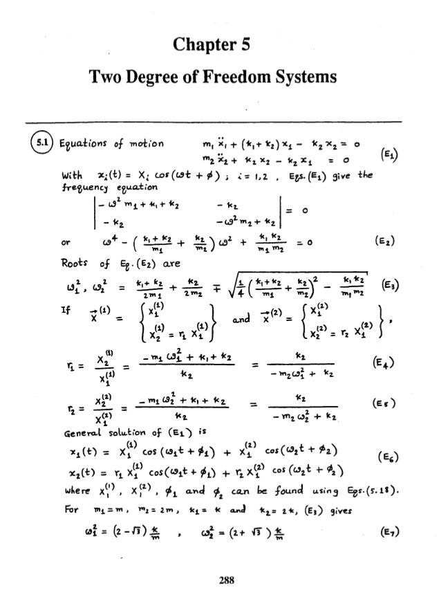 mechanical vibrations by ss rao 4th edition solution manual chapter 05 machanical vibration