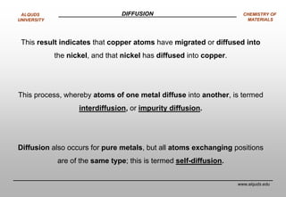 Diffused Metals Ch5 | PDF
