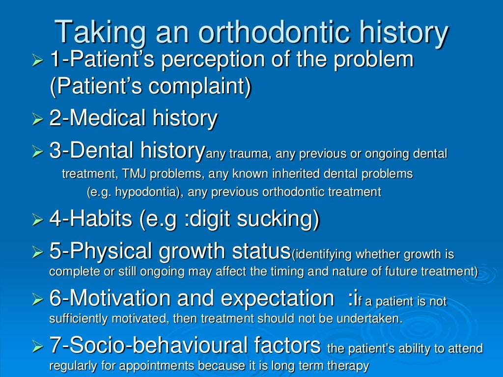 Ch5 orthodontic assessment Dentistry