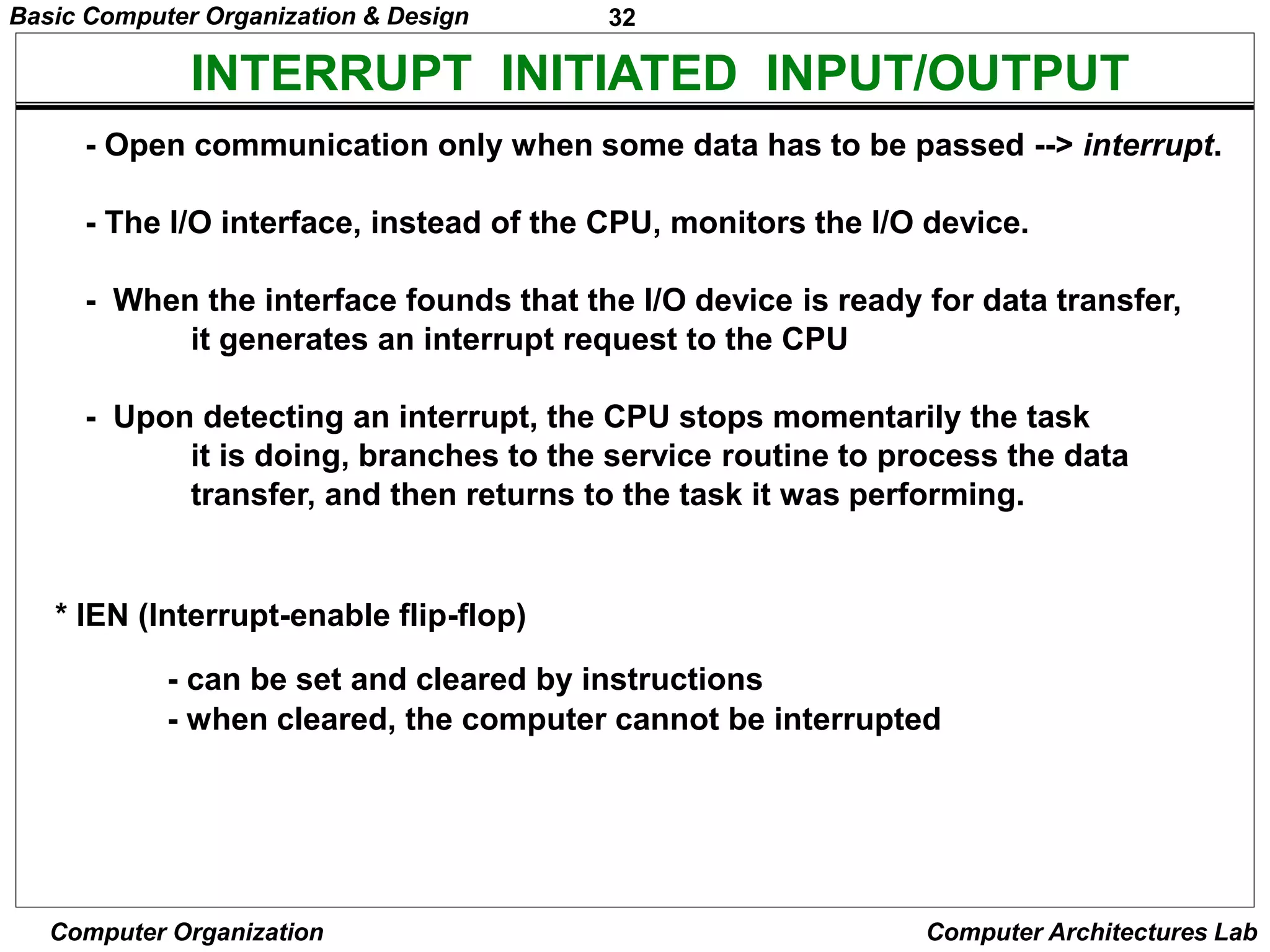 BASIC COMPUTER ORGANIZATION AND DESIGN | PPT
