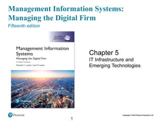 Copyright © 2018 Pearson Education Ltd.
1
Management Information Systems:
Managing the Digital Firm
Fifteenth edition
Chapter 5
IT Infrastructure and
Emerging Technologies
 