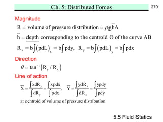 Distributes force system centroid and moment of inertia | PDF