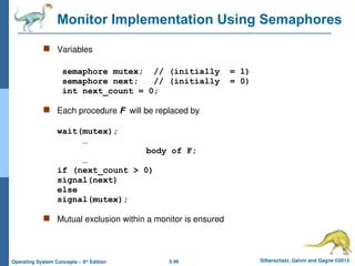 Operating System Process Synchronization | PPT