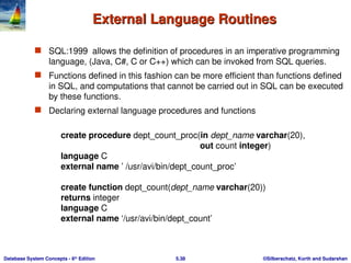 Advanced SQL in Data Base management System | PPT
