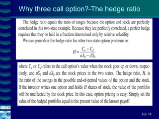 5.2- 18
Cover
image
Why three call option?-The hedge ratio
 