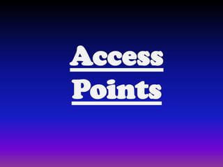 Access
Points
 