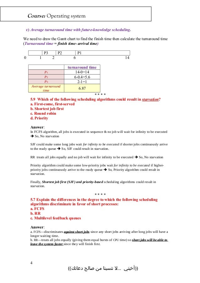 ch5 answers round robin scheduling with gantt chart in c