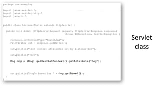 Servlet 
class 
 