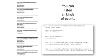 You 
can 
listen 
all 
kinds 
of 
events 
 
