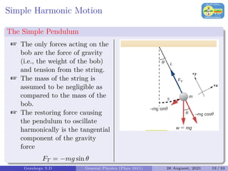 General Physics (Phys 1011): Oscillations & Waves | PDF