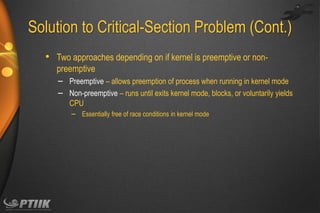 Ch5 process synchronization | PDF