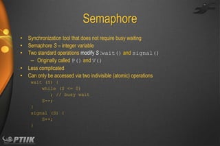 Ch5 process synchronization | PDF