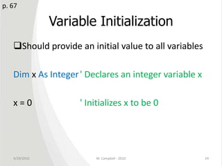 Unit 5: Variables | PPT