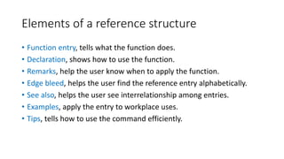 Software Documentation - writing to support - references