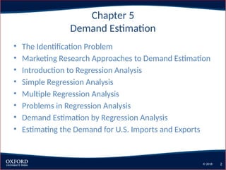 Comprehensive Demand Estimation and Regression Analysis in Managerial ...