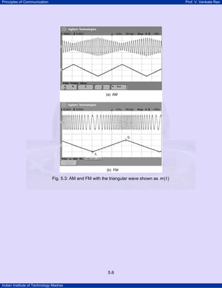 Principles of Communication

Prof. V. Venkata Rao

Fig. 5.3: AM and FM with the triangular wave shown as m ( t )

5.6
Indian Institute of Technology Madras

 