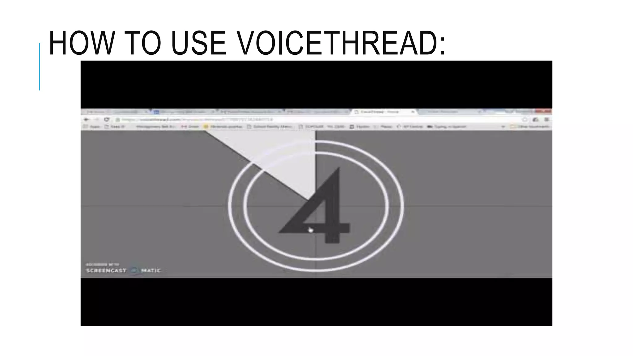 HOW TO USE VOICETHREAD:
 